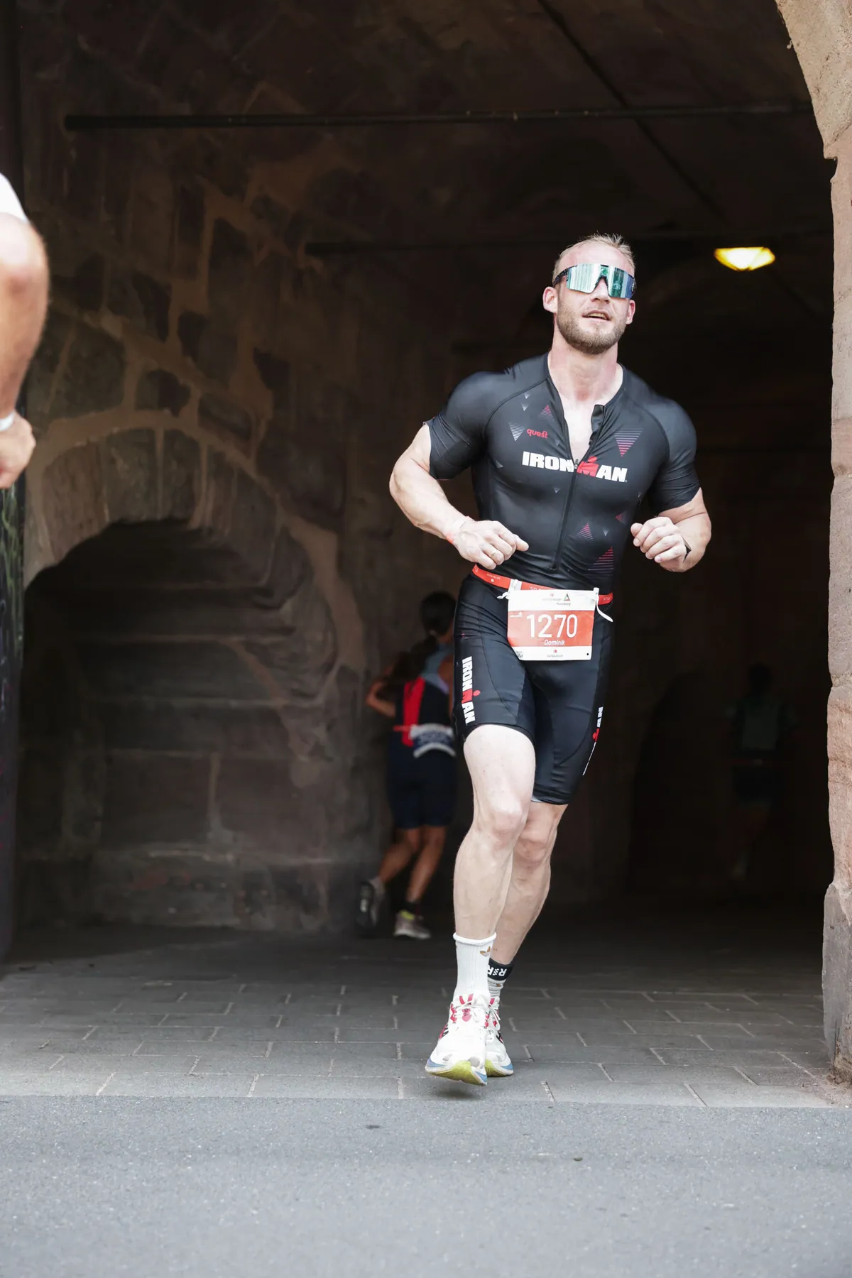Dominik Dörfl on the run course of the Ironman 70.3 in Nuremberg