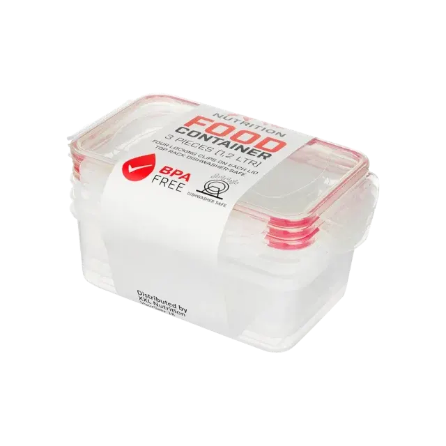 XXL Nutrition Frischhalte Box - 1,2 L - 3 Stück