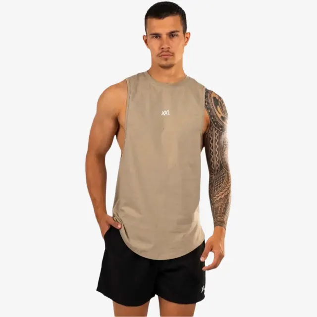 XXL Nutrition Qualifier Tank Top - Green Taupe